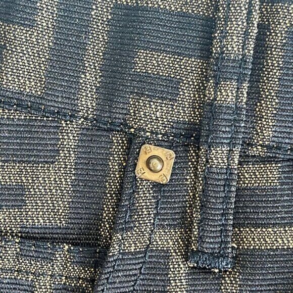 Authentic FENDI FF Zucca Vintage Printed Mini Skirt Brown Tan Pockets - Picture 10 of 12
